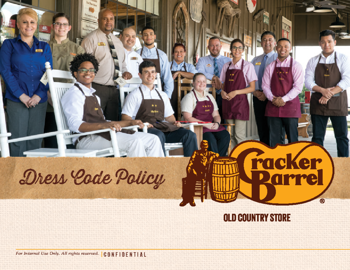 Cracker Barrel Employee Dress Code Policy Guidelines - fdsa - Studocu