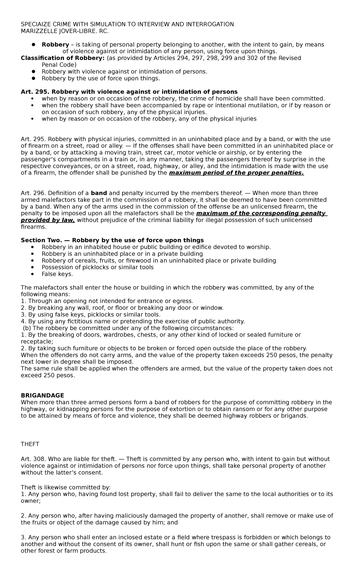 What Is Article 294 Of The Revised Penal Code - Infoupdate.org