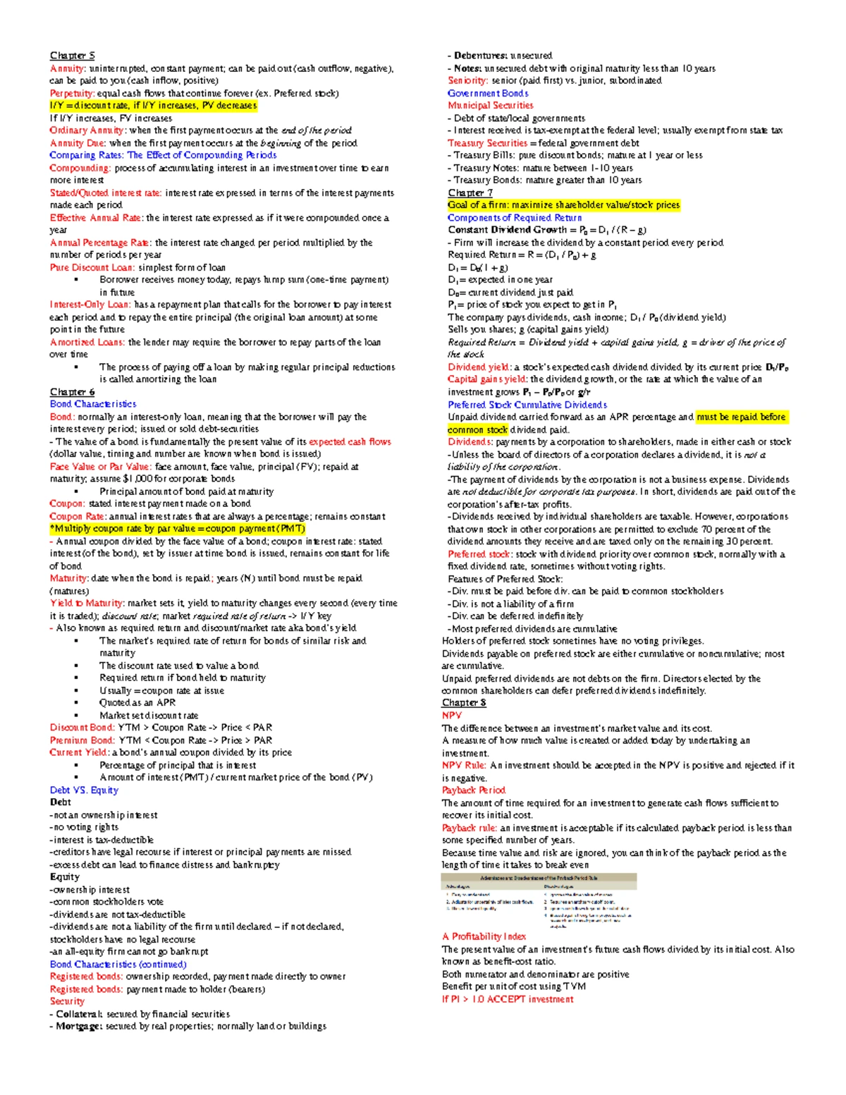 B A 323 - CH3 - Financial Statements & Ratio Analysis Notes - Studocu