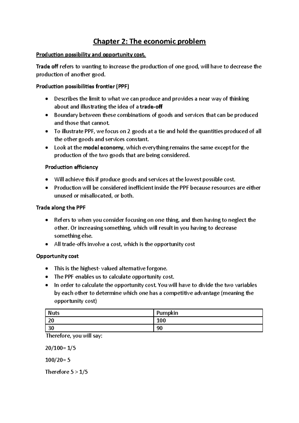 Econ 101: Chapter 2-5 Notes on Economic Theory and Concepts - Studocu