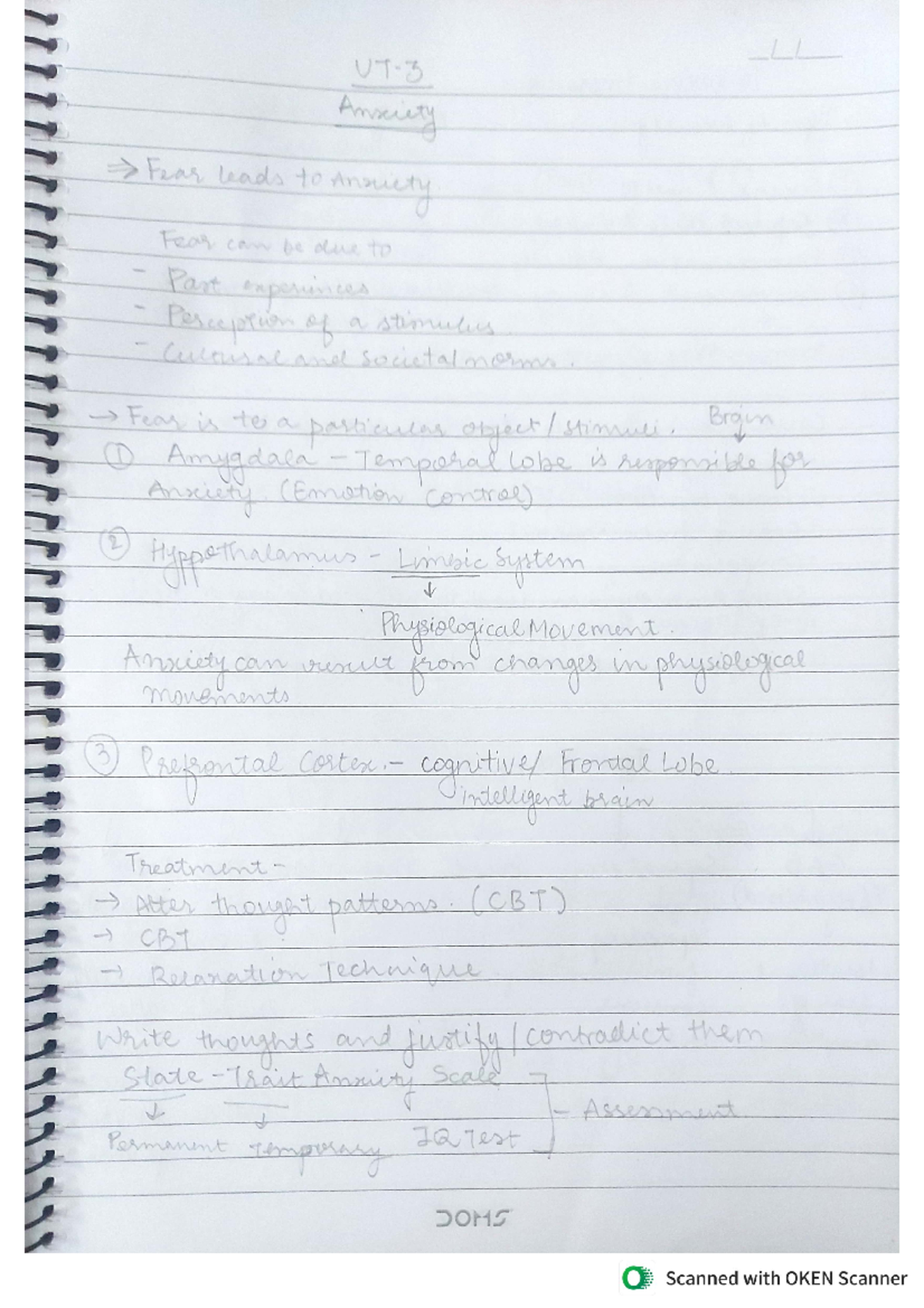 Anxiety Disorders: Comprehensive Notes for PSY 101 Final Exam - Studocu