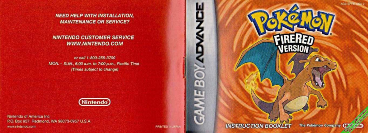 Pokémon FireRed Instruction Manual: Health & Safety Guidelines - Studocu