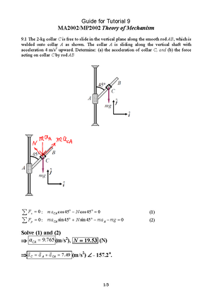 MA2002 T6 Guide (updated) - Guide for Tutorial 6 MA2002 Theory of ...
