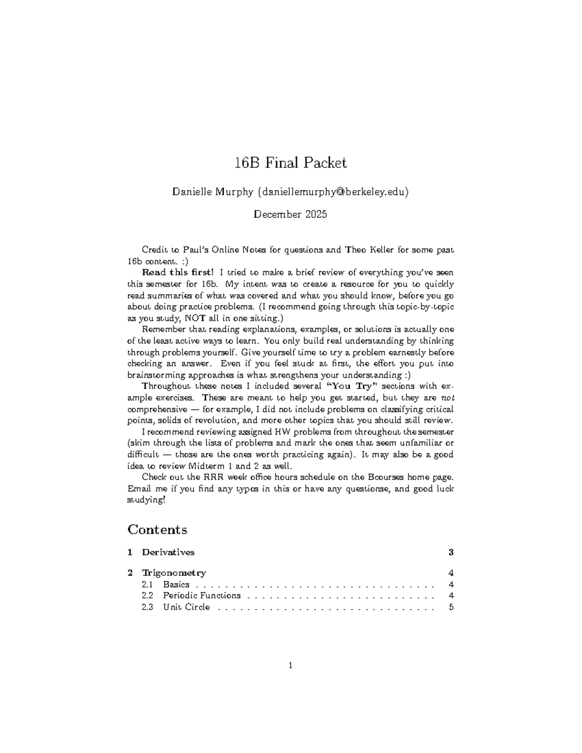 16B Final Exam Study Guide: Comprehensive Review and Solutions - Studocu