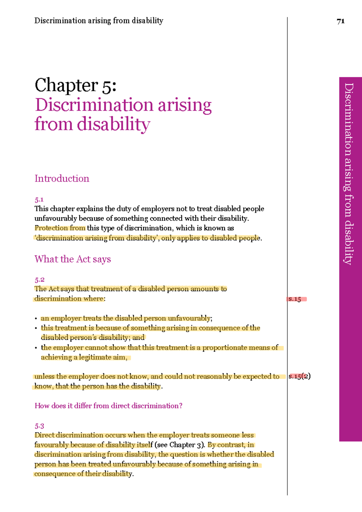 Understanding Disability Discrimination: WS9 Study Notes and Examples ...