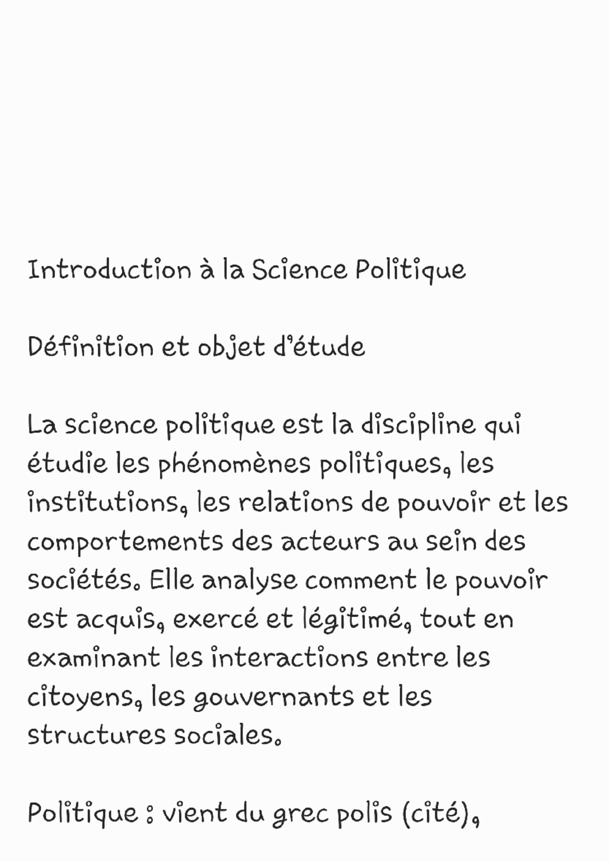 Introduction à la Science Politique 250308 - Concepts Fondamentaux ...