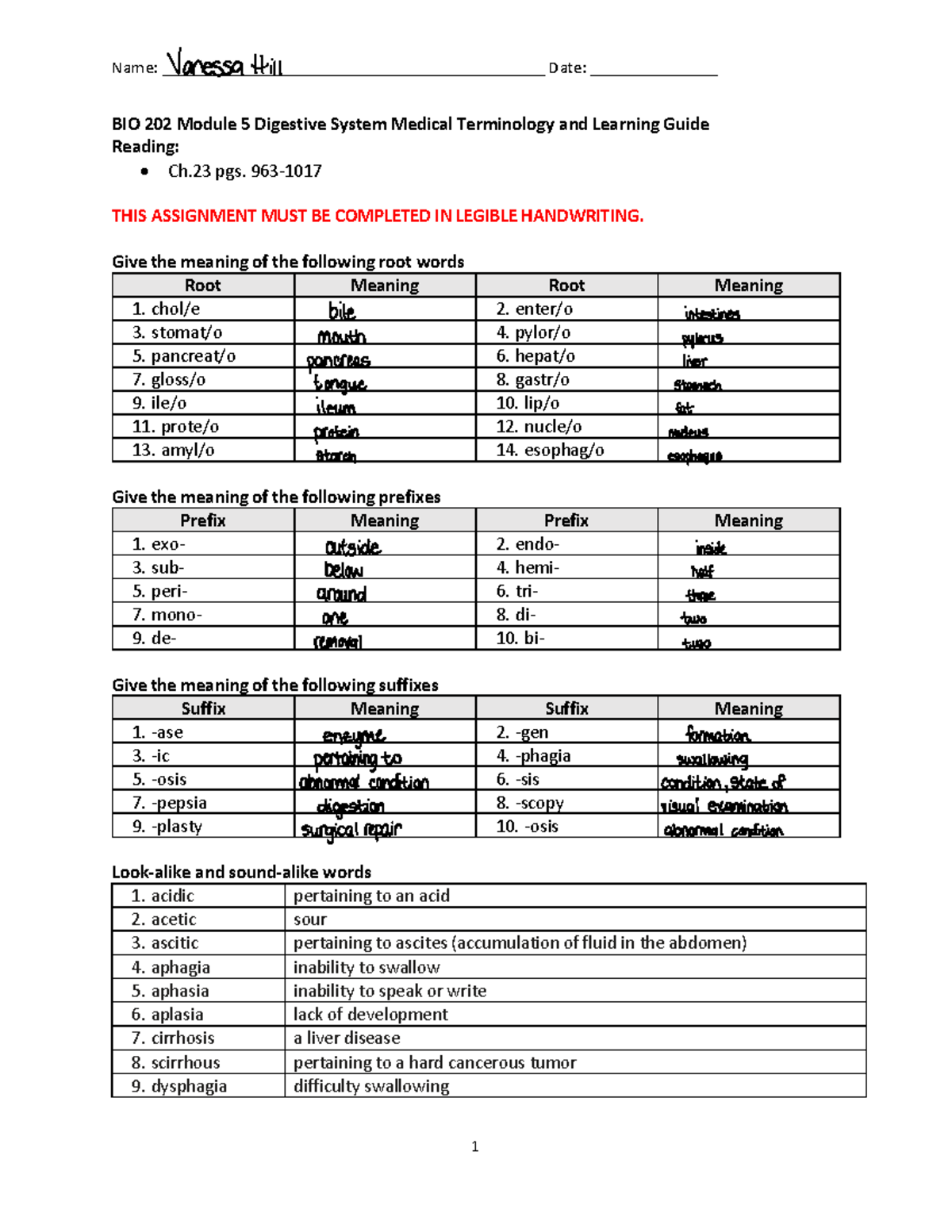 BIO+202+Module+5+Digestive+System+Learning+Guide+&+Medical+Terminology ...