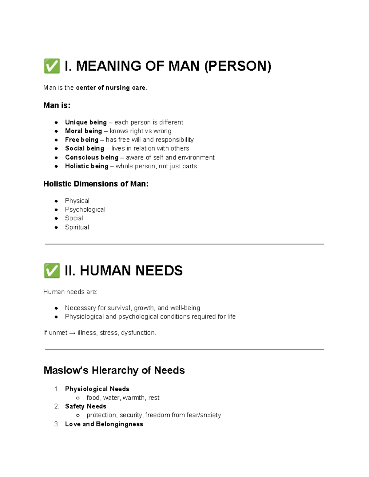 Nursing Concepts and Theorists: Understanding Human Needs and Care ...