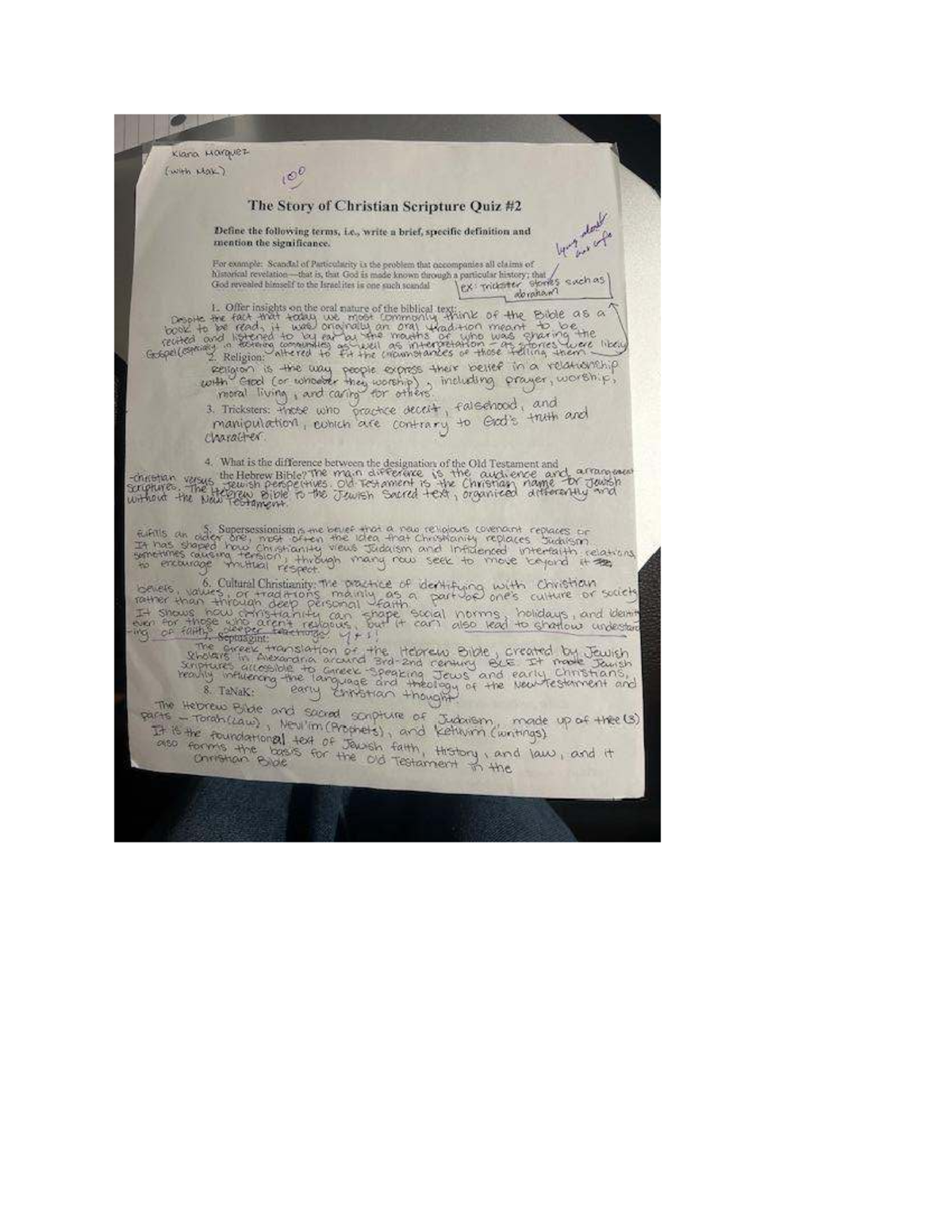 REL 100 Final Exam Study Guide: Key Concepts in Christian Scripture ...