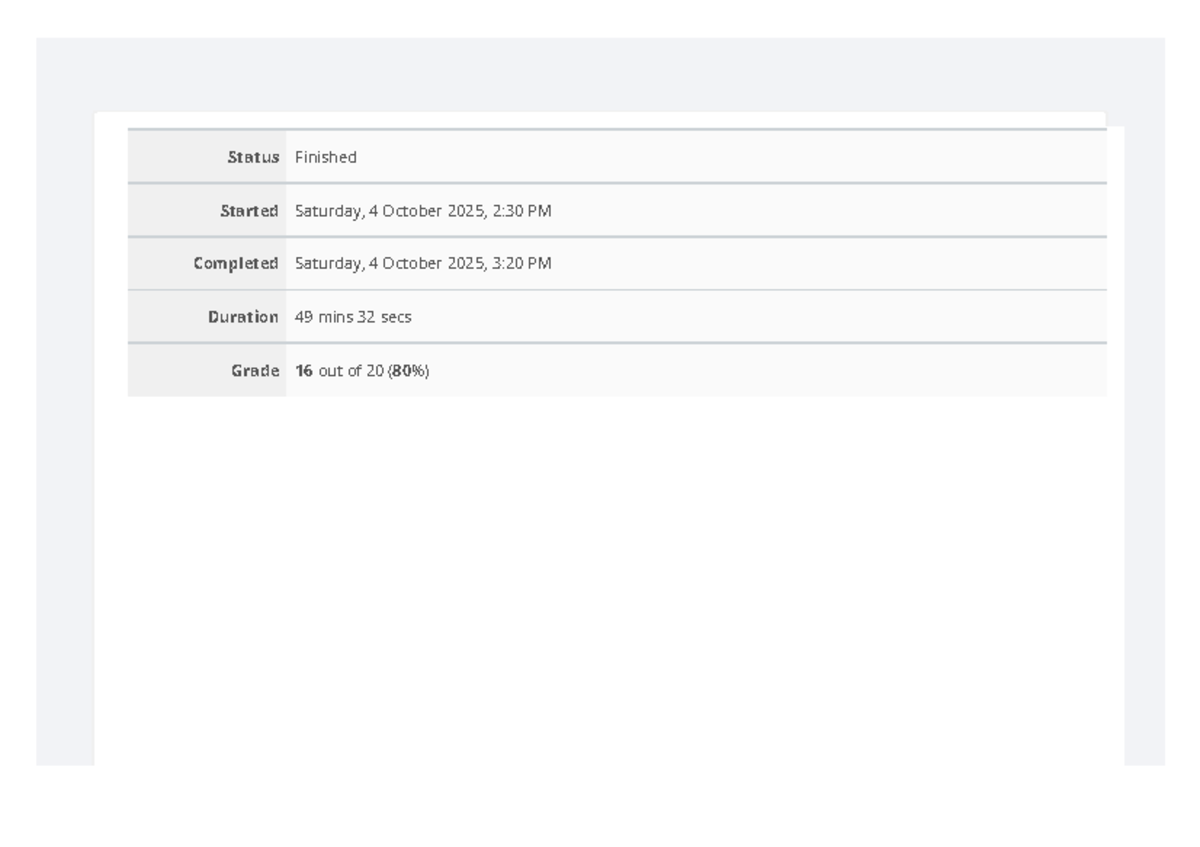 Test 1 Feedbacks - Course Code: [Insert Code Here] - Studocu