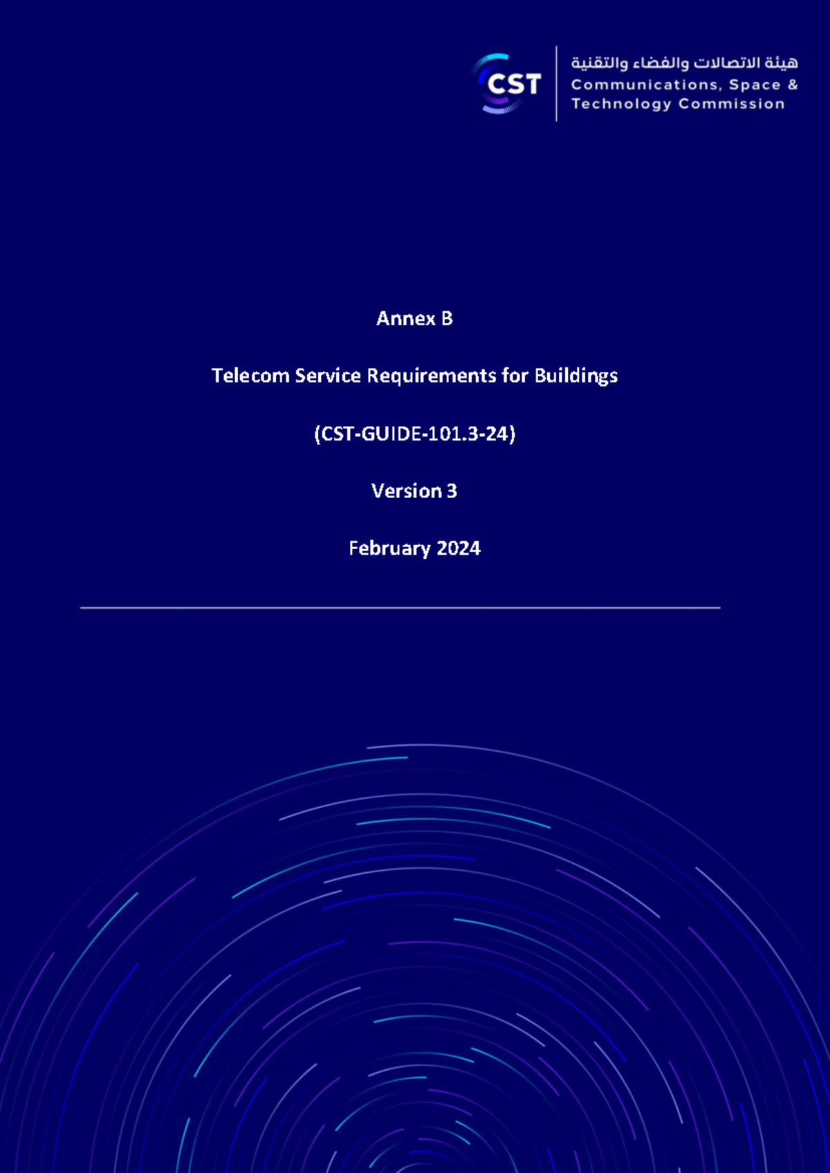 Telecom Service Requirements for Buildings (CST-GUIDE-101-24) Version 3 ...