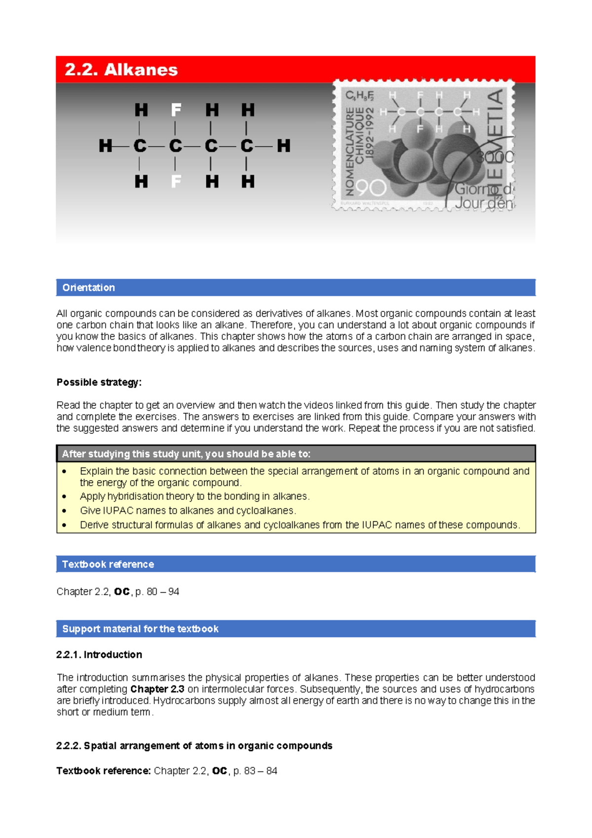 Chapter 2.2: Alkanes and Their Properties - Studocu
