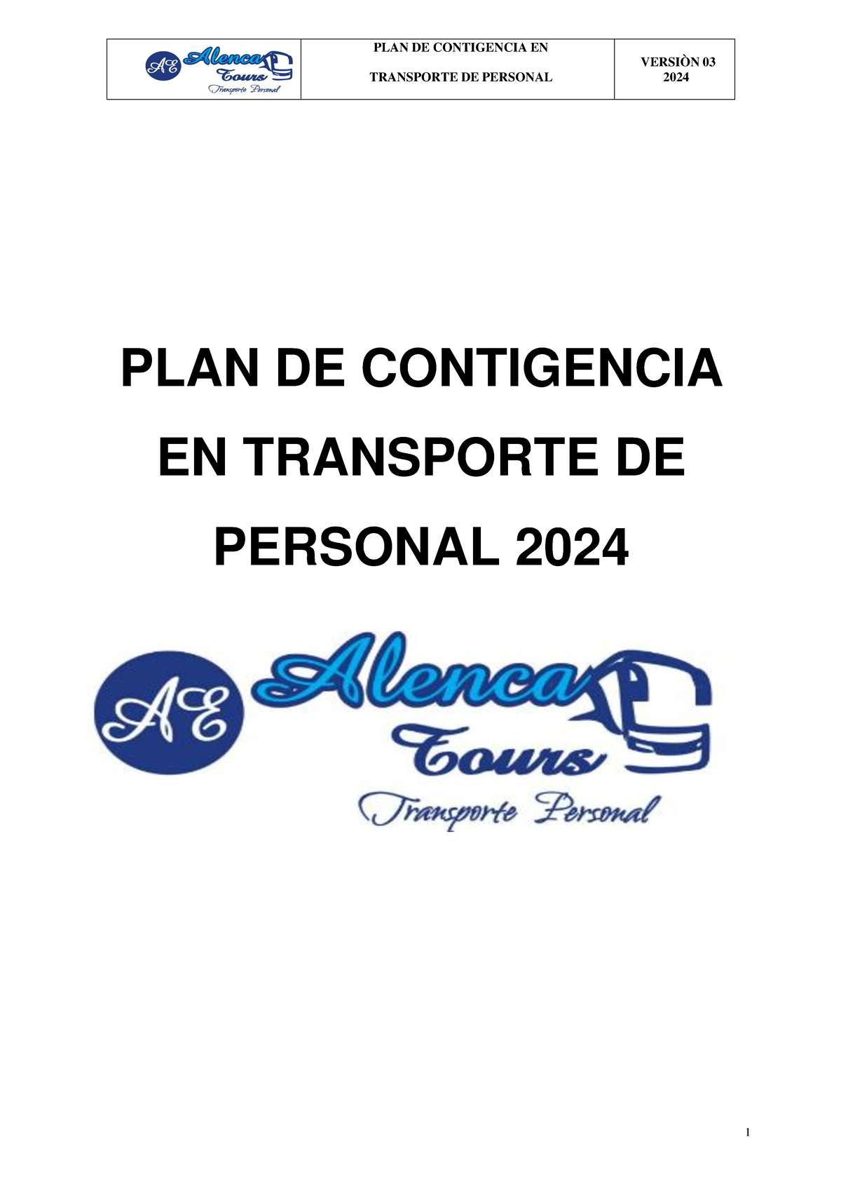 Plan de Contingencia y Respuesta a Emergencias en Transporte 2024 - Studocu