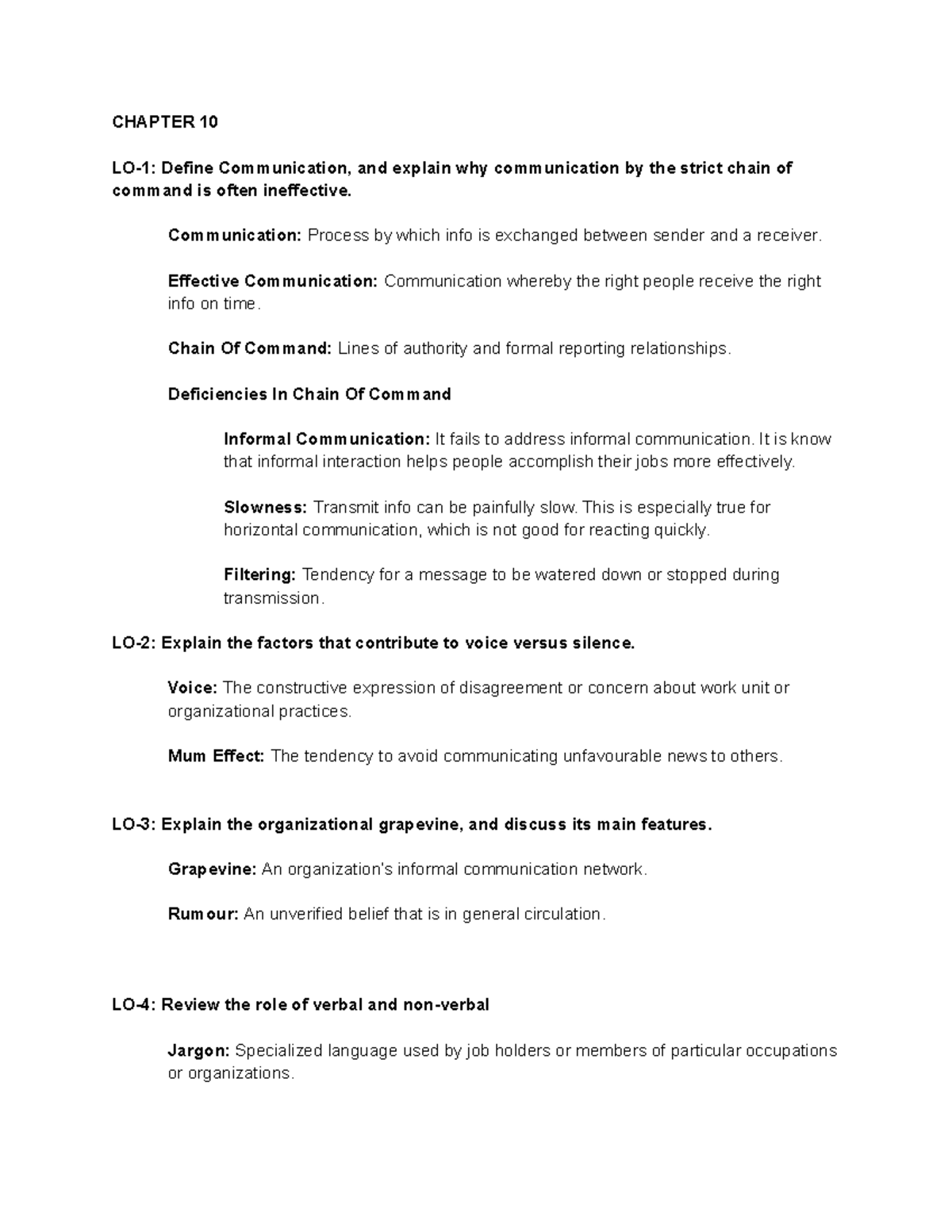 OB 101 Final Exam Study Notes: Communication and Conflict Concepts ...