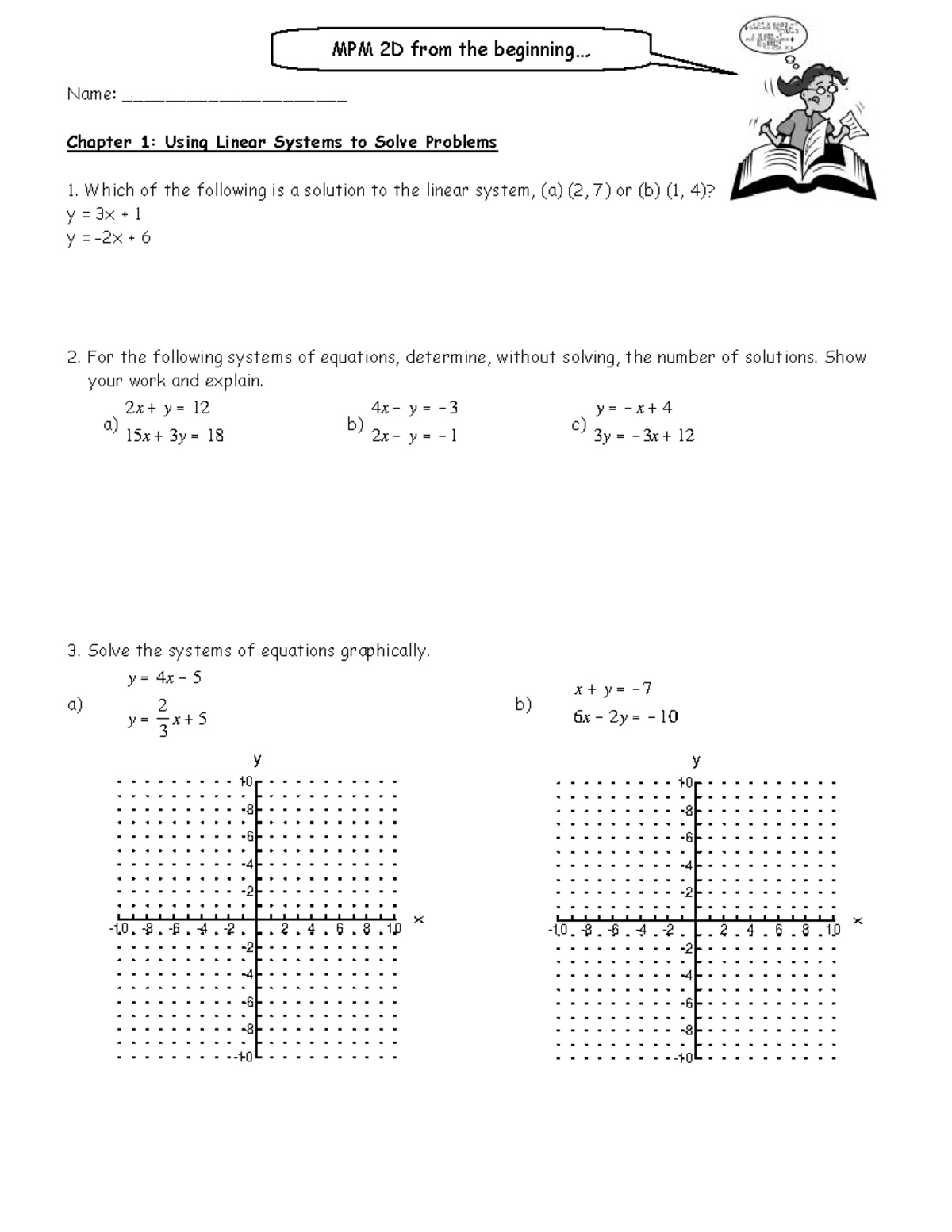 MPM 2D: Course Review Questions for Chapters 1 & 2 - Studocu