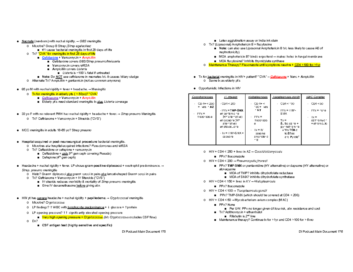 Abx Guide: Comprehensive Notes on Antibiotic Treatments - Studocu