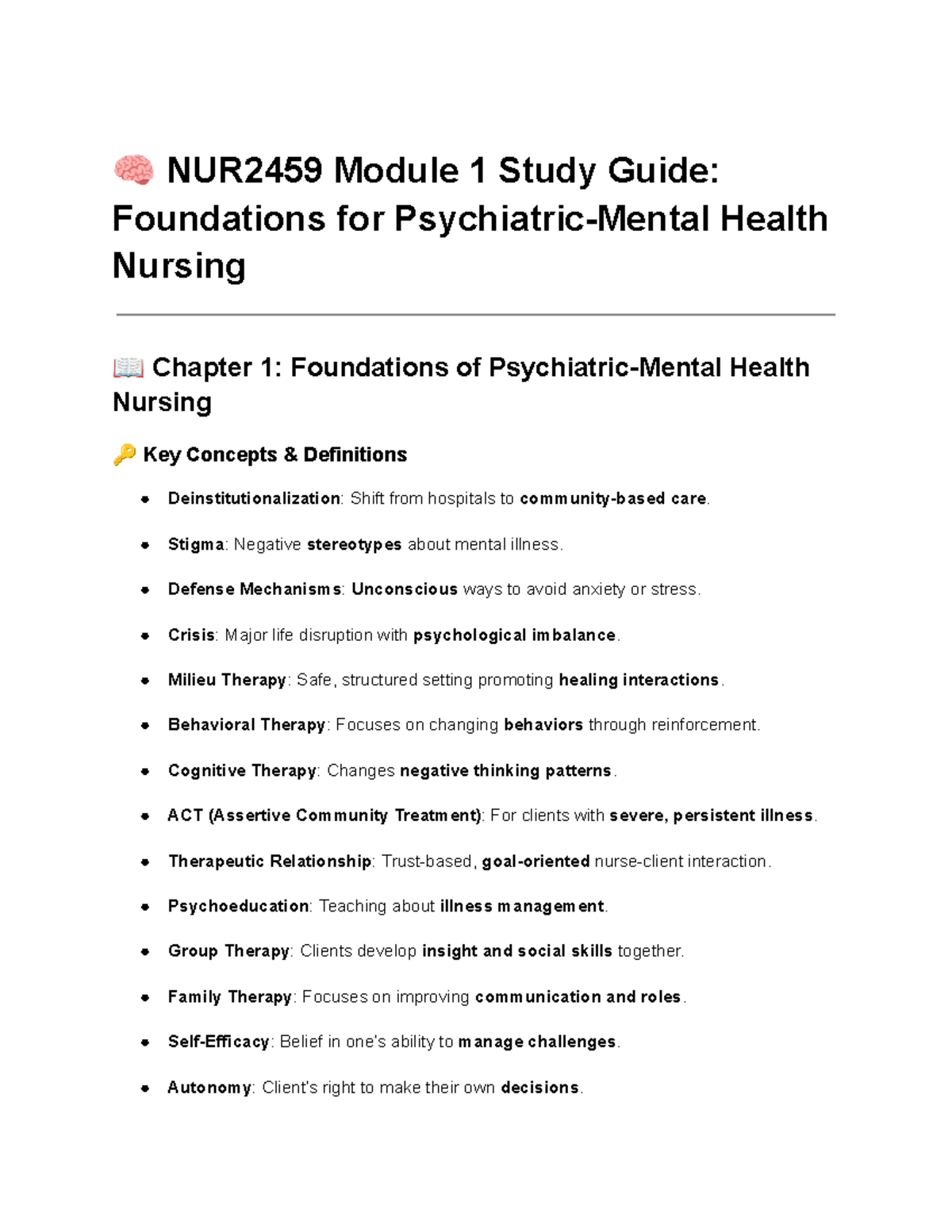 NUR2459 Final Exam Study Guide: Key Concepts in Health Nursing - Studocu
