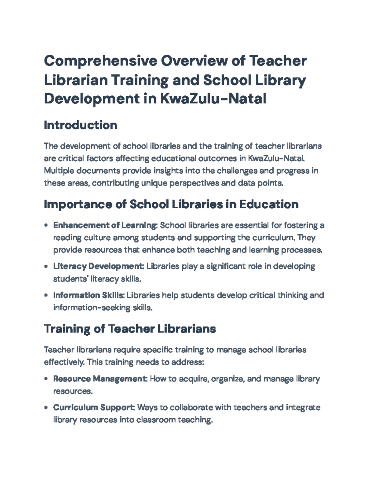 Comprehensive Overview of Teacher Librarian Training & School Libraries ...