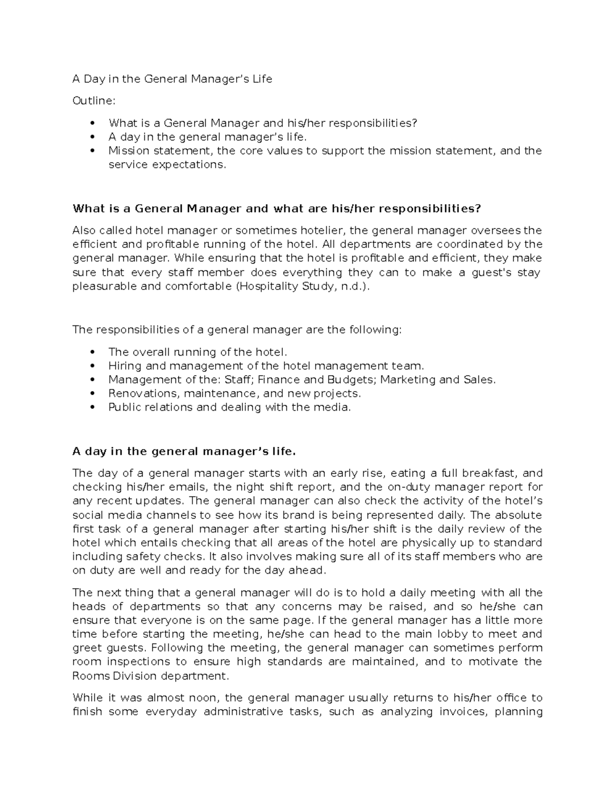 A Day in the Life of a General Manager: Roles and Responsibilities ...