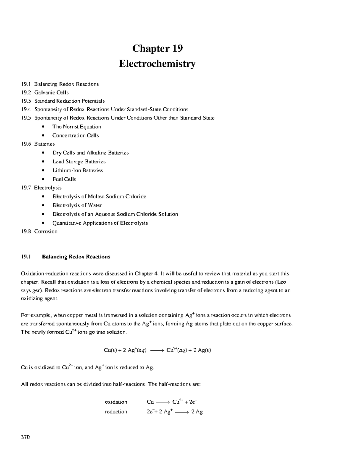 Electrochemistry Study Guide: Chapter 19 Overview and Key Concepts ...
