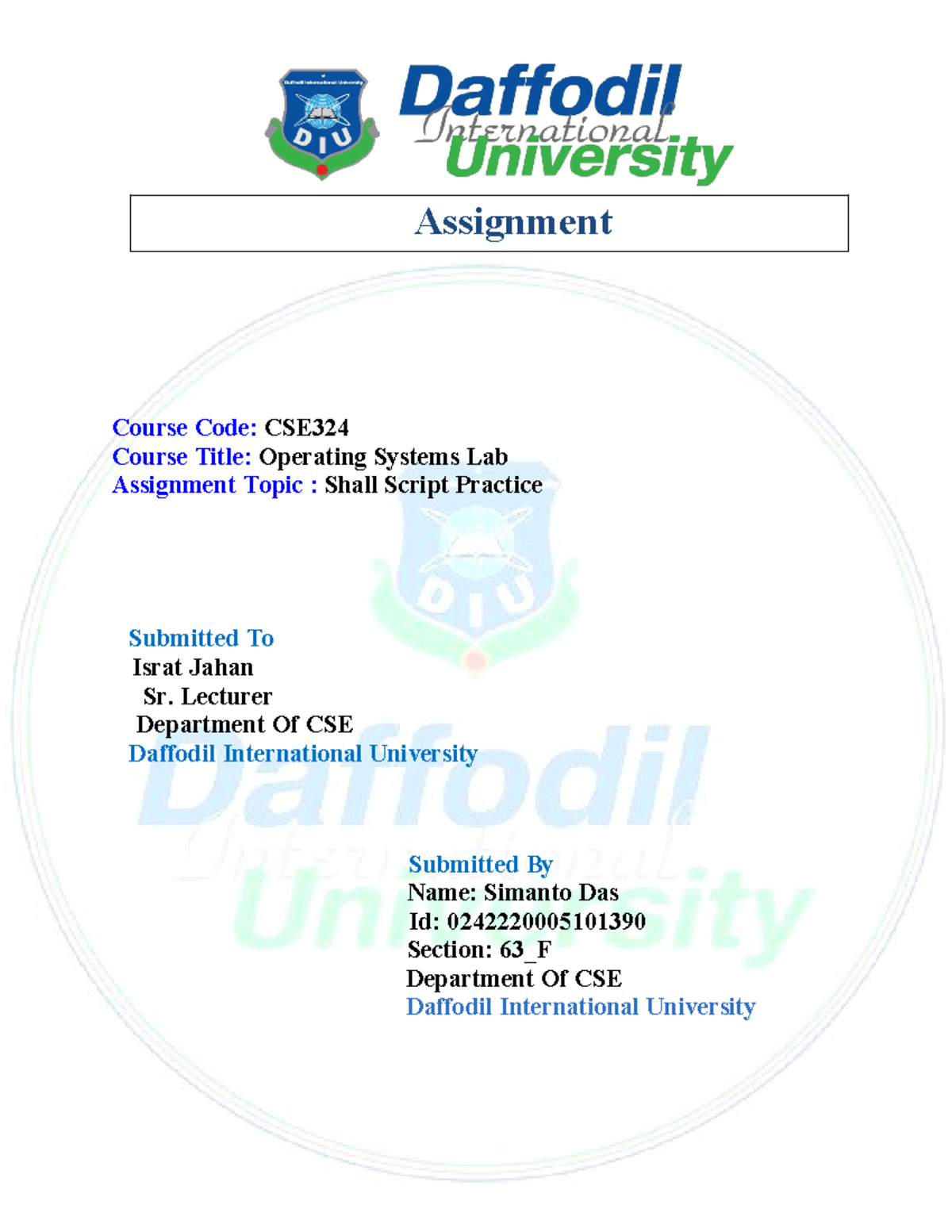 AS5 Simanto Lab - Summary operating System - Assignment Course Code ...
