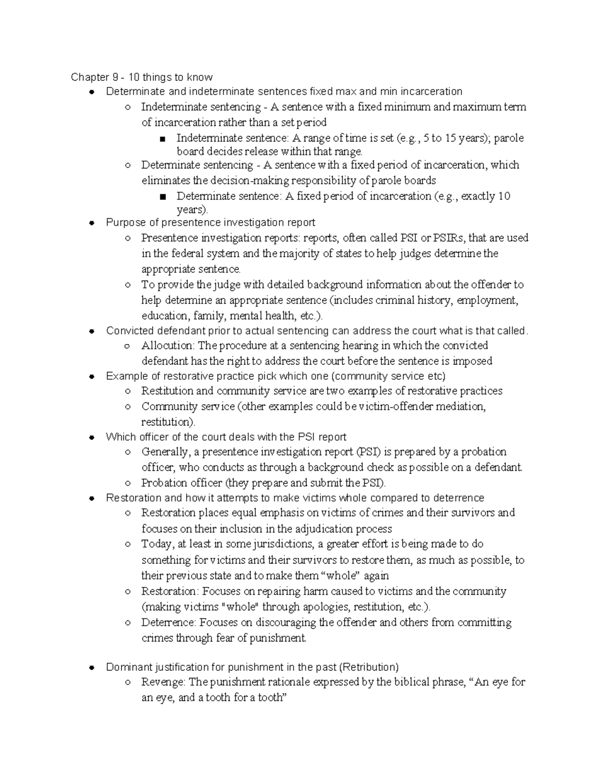 Criminal Justice Concepts: Key Terms and Theories in CJS 101 - Chapter ...