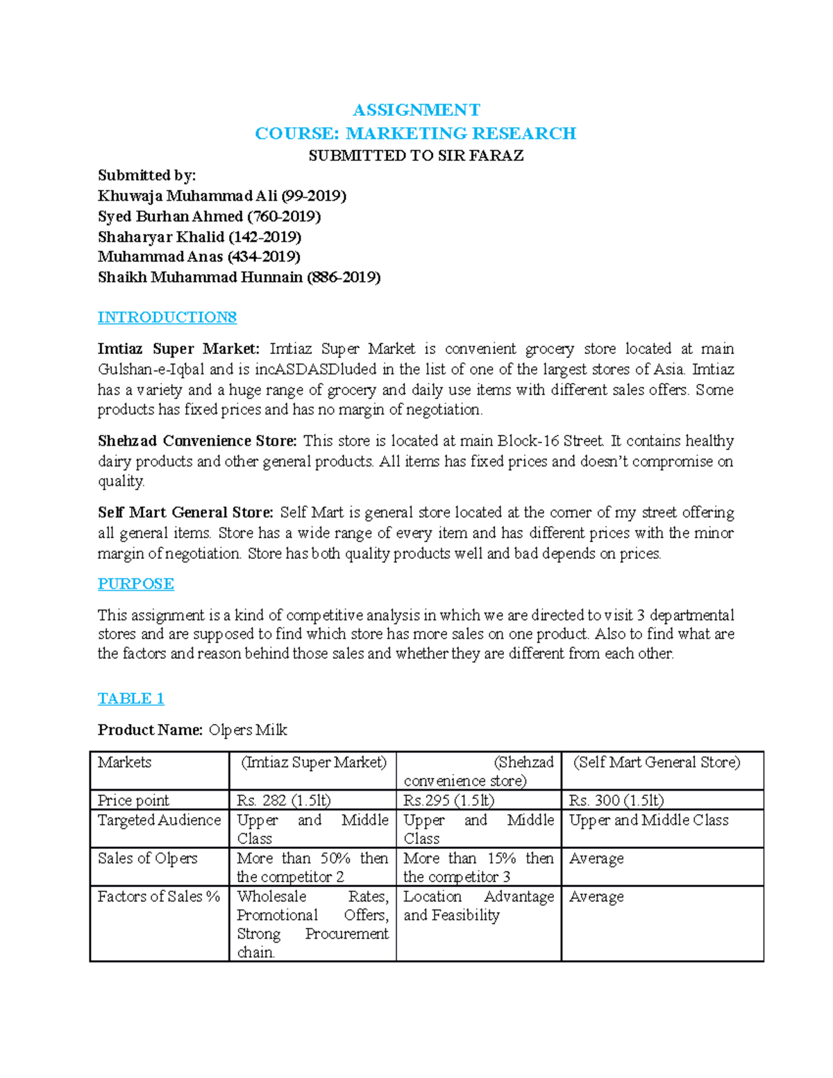 Marketing Research Assignment - ASSIGNMENT COURSE: MARKETING RESEARCH ...