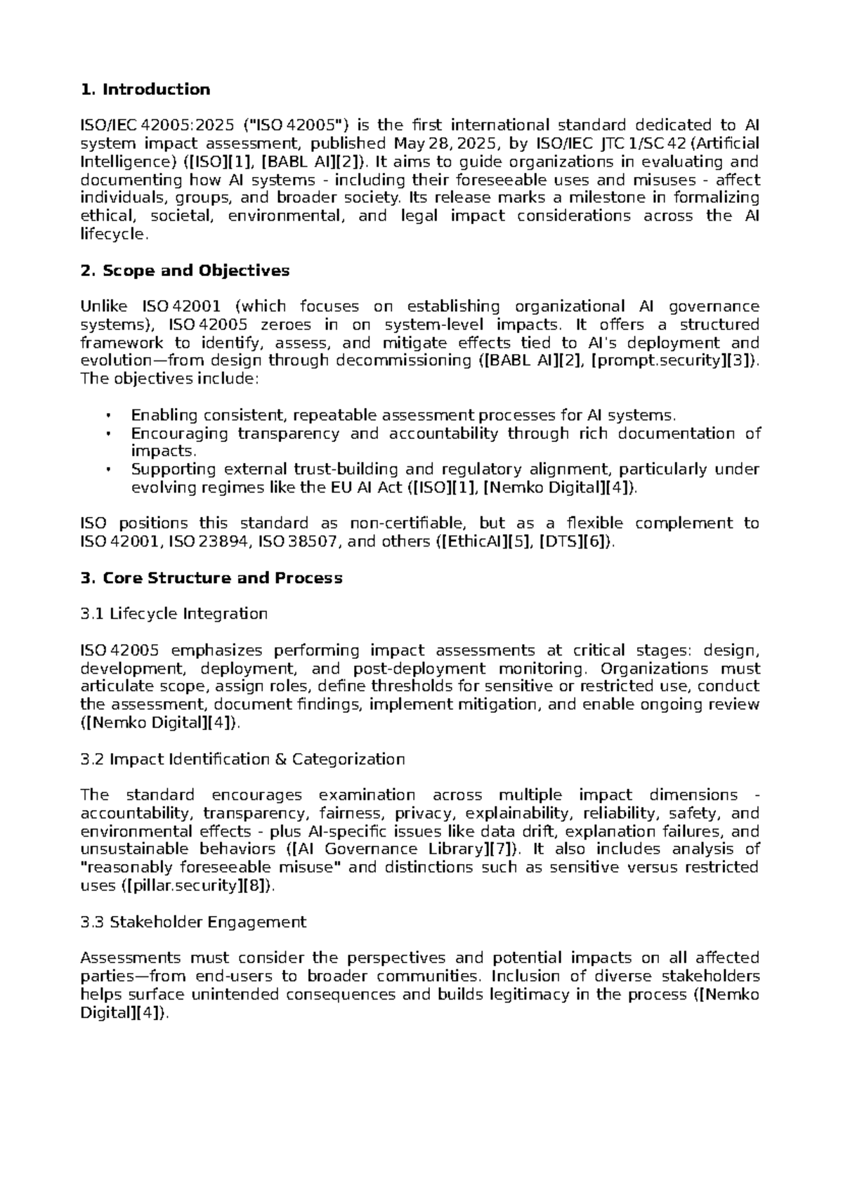 ISO 42005:2025 AI System Impact Assessment Overview and Insights - Studocu