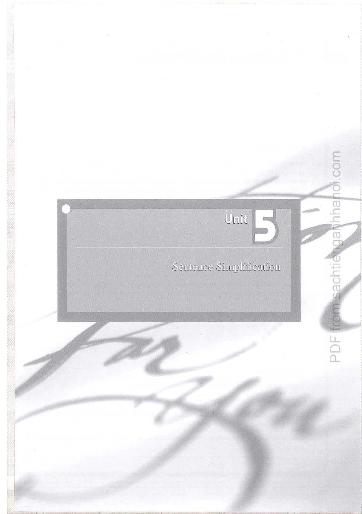 Unit 5 Sentence Simplification Overview and Practice Guide - Studocu