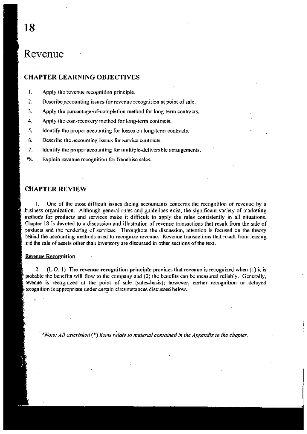Study Guide for Intermediate Course Chapter 18 - Studocu