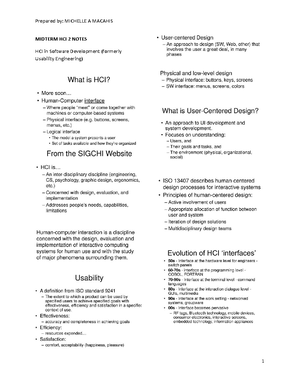 Midterm HCI 2 notes: Understanding interaction design in software ...