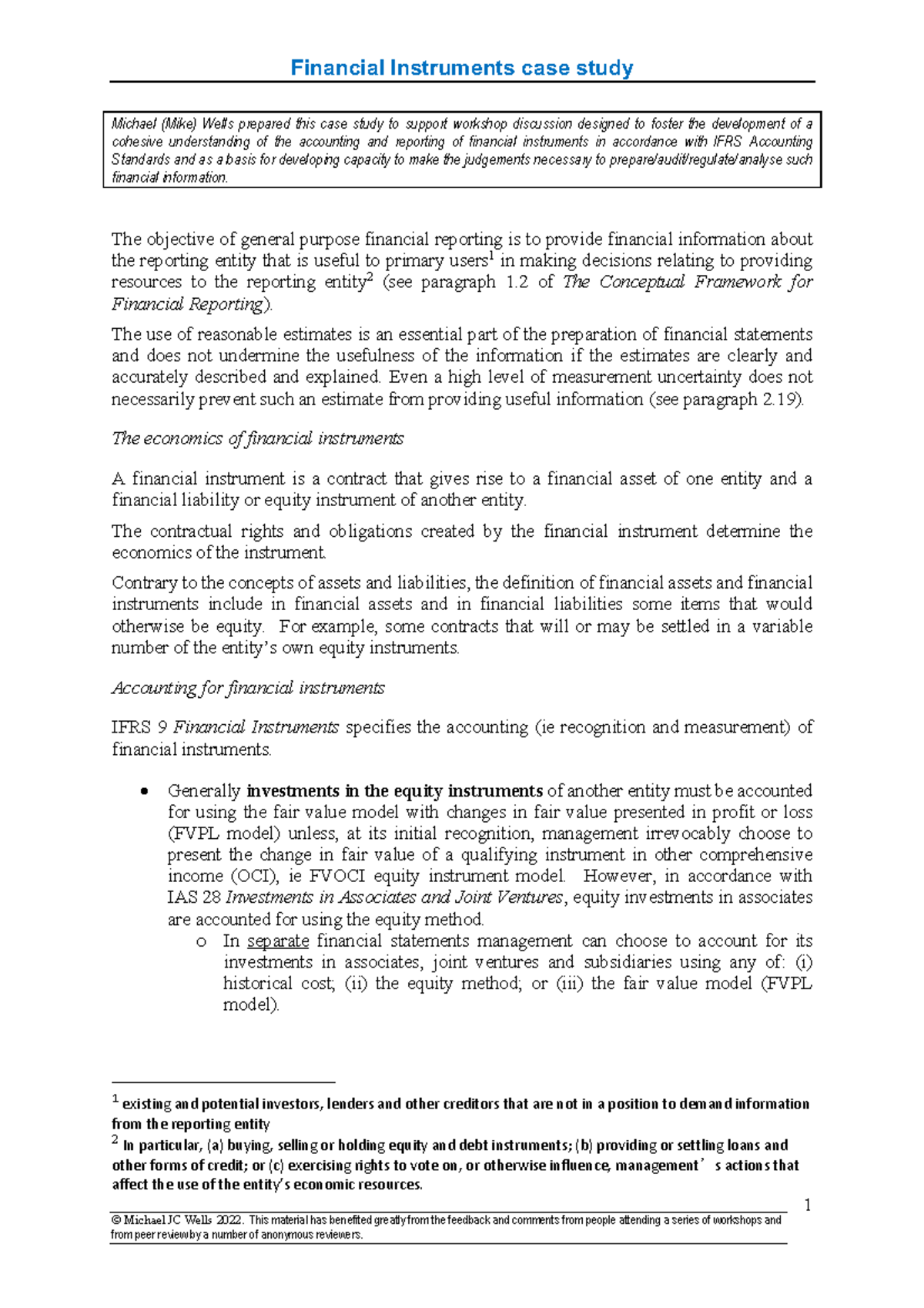 FA Week 5 Part D (2024) Case Study Questions on Financial Instruments ...
