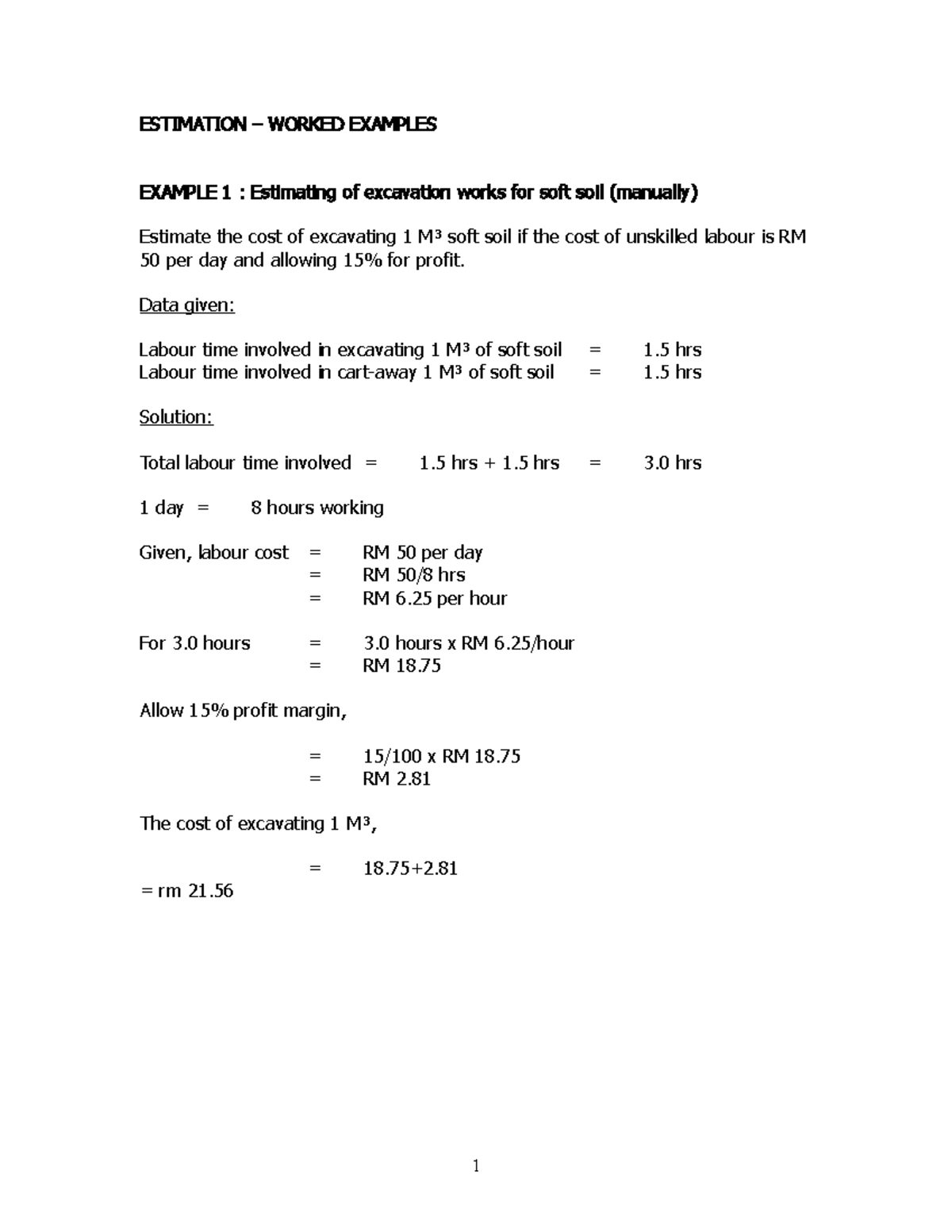 1.estimation ECM442-excavation,filling,concrete works-latest ...