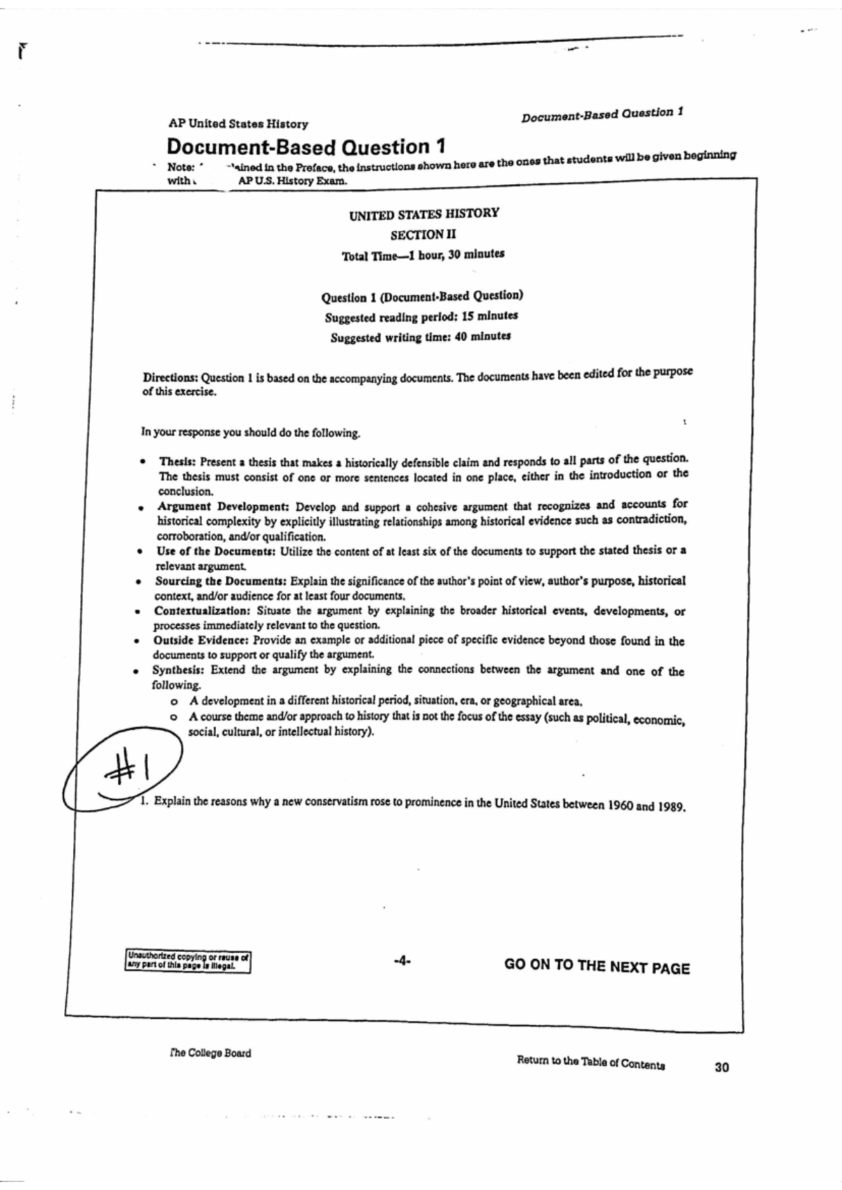 APUSH Final Exam DBQ Study Guide 2021 - Studocu