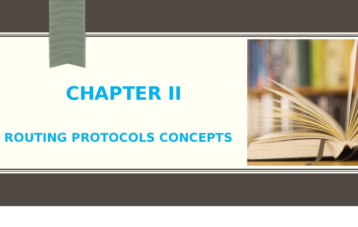 Ch 2 - Lecture Notes on Routing Protocols and Algorithms - Studocu