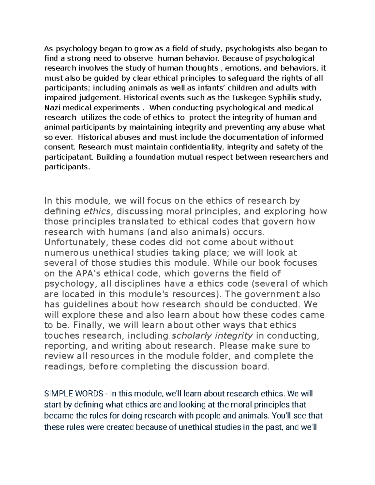 PSY 101: Ethics in Psychological Research - A Comprehensive Overview ...