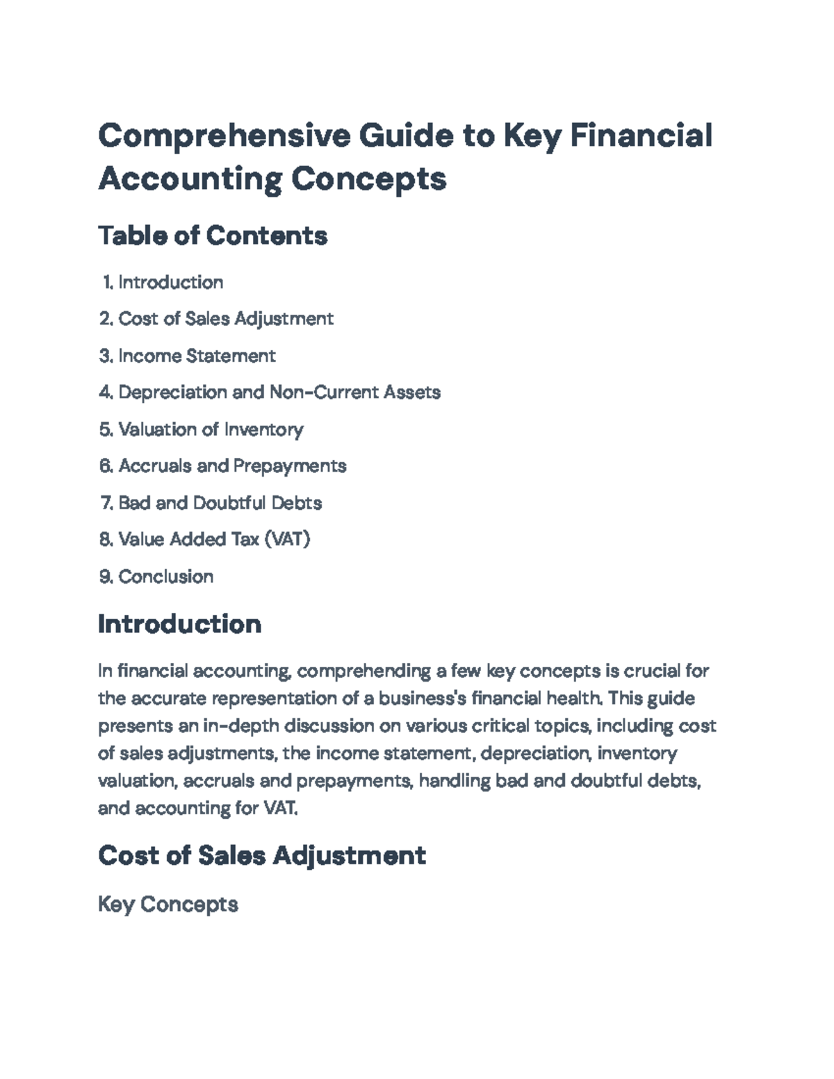 Comprehensive Financial Accounting Concepts Guide: Key Topics Explored ...