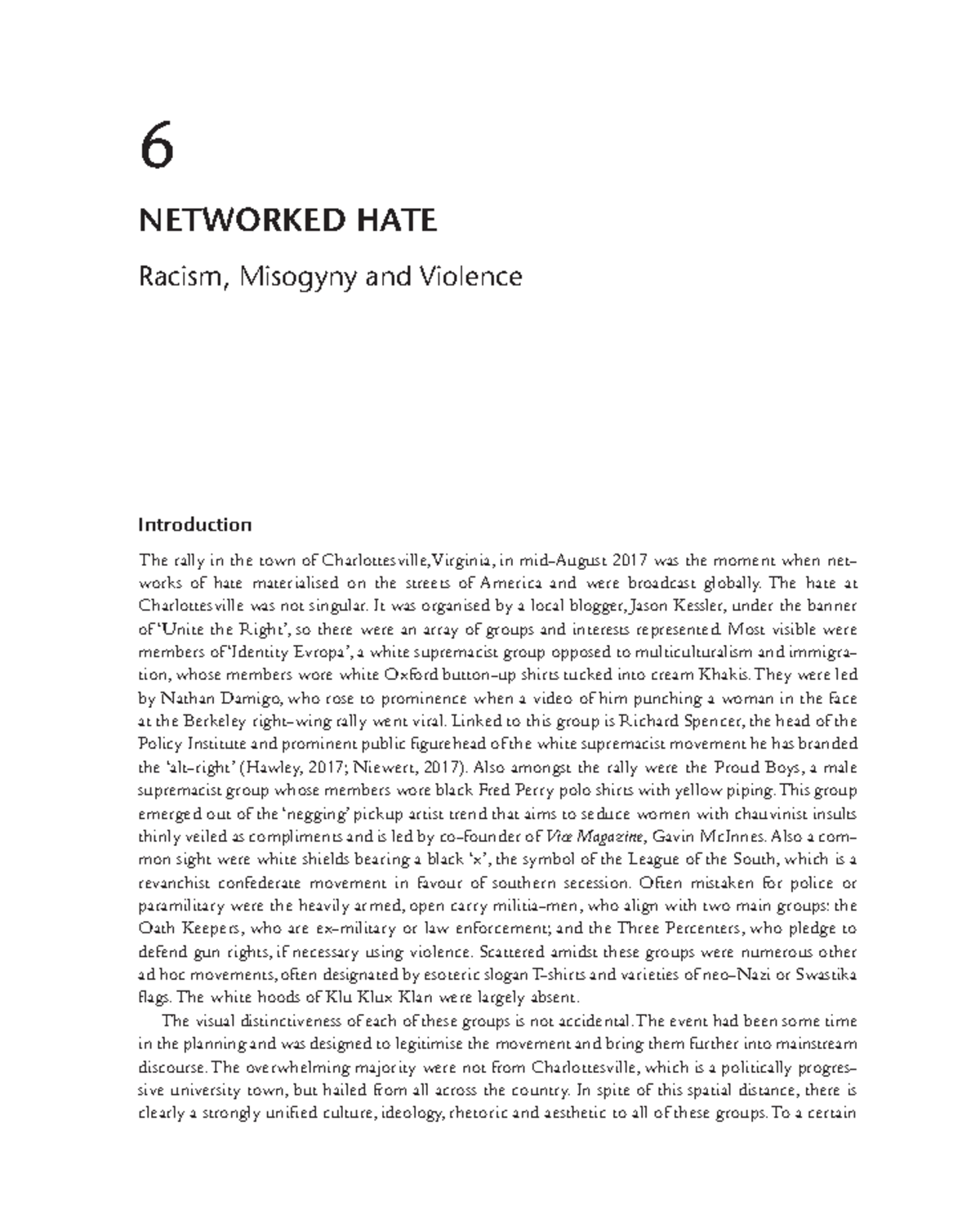 Networked Hate: Understanding Racism, Misogyny, and Violence in Digital ...