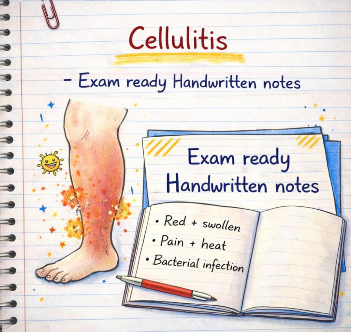 Cellulitis Exam Notes: Understanding Bacterial Infections - Studocu