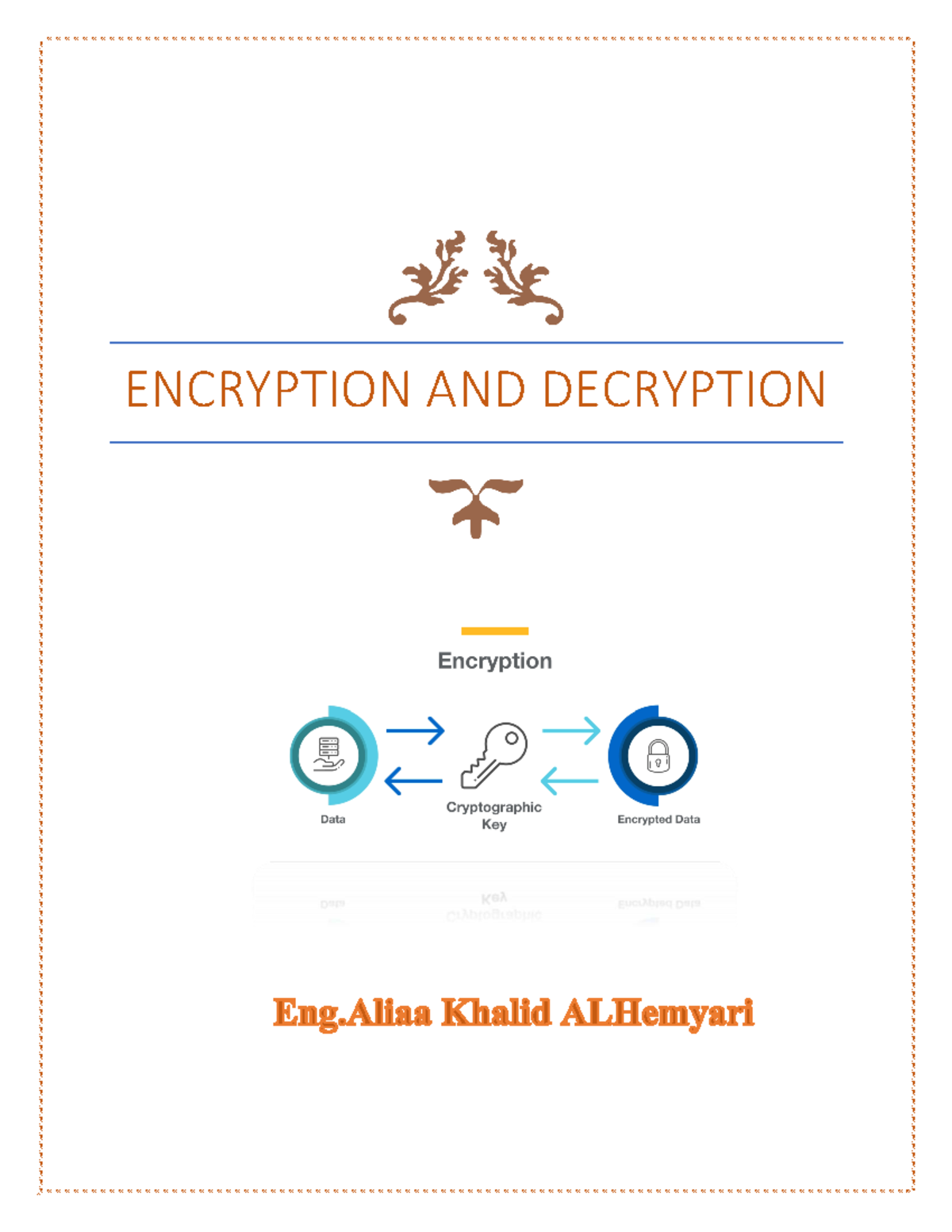 ENCRYPTION TECHNIQUES IN INFORMATION SECURITY (ENG 101) - Studocu