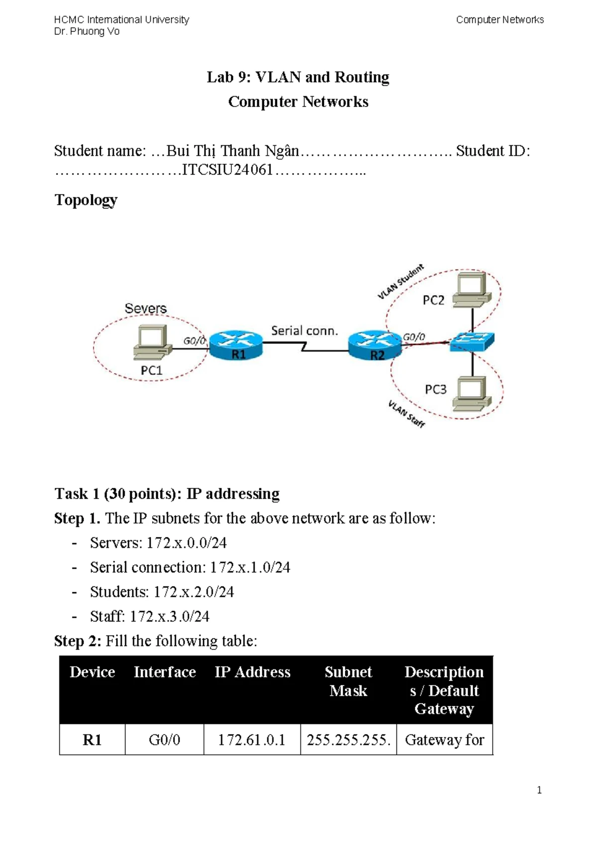 Lab 4 - Wireshark: Analysis of IP and ICMP Protocols - Studocu