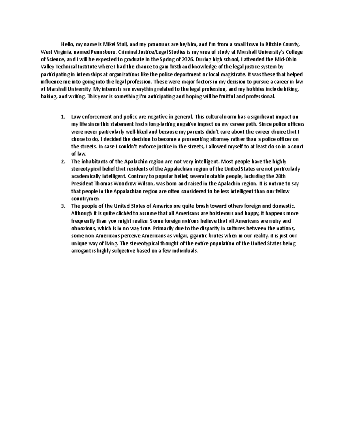 Eng 101 Assignment: Personal Reflections on Culture and Choice - Studocu