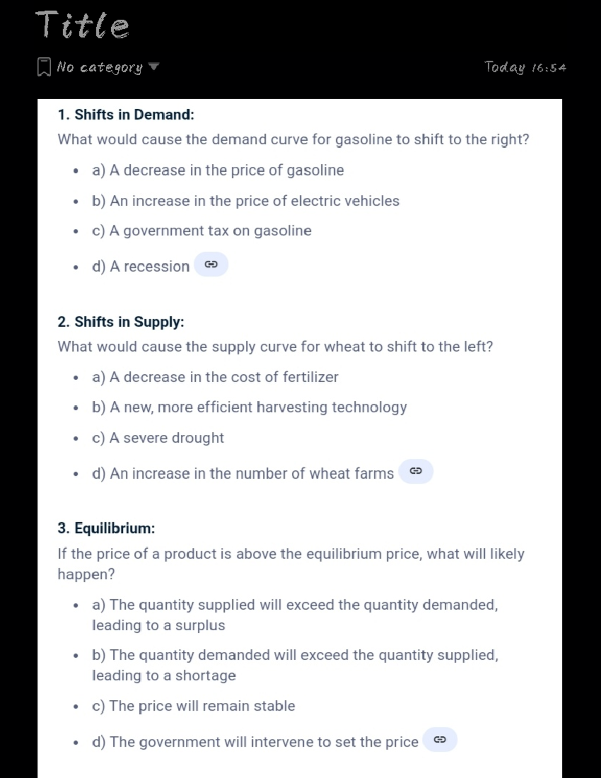 ECON 101: Demand and Supply Concepts and Equilibrium Analysis - Studocu
