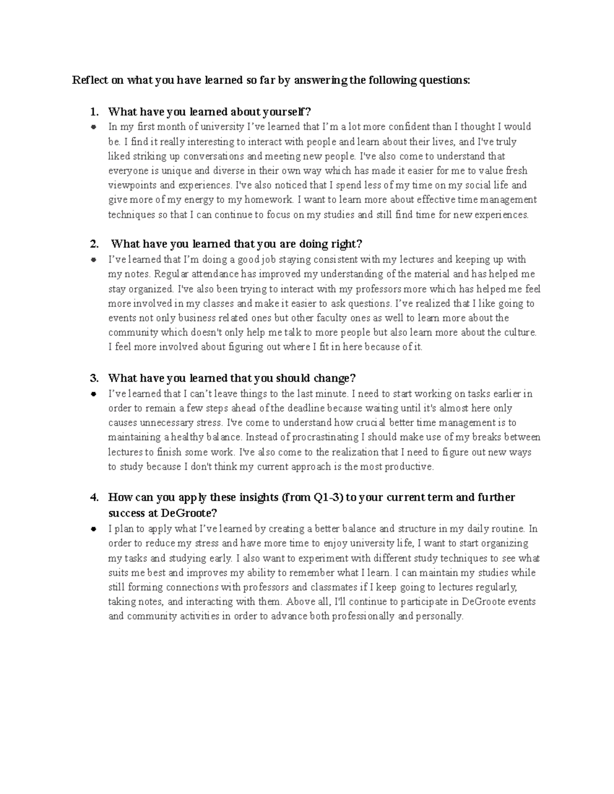 C13 Mana Reflection 1: Insights on Personal Growth and Time Management ...