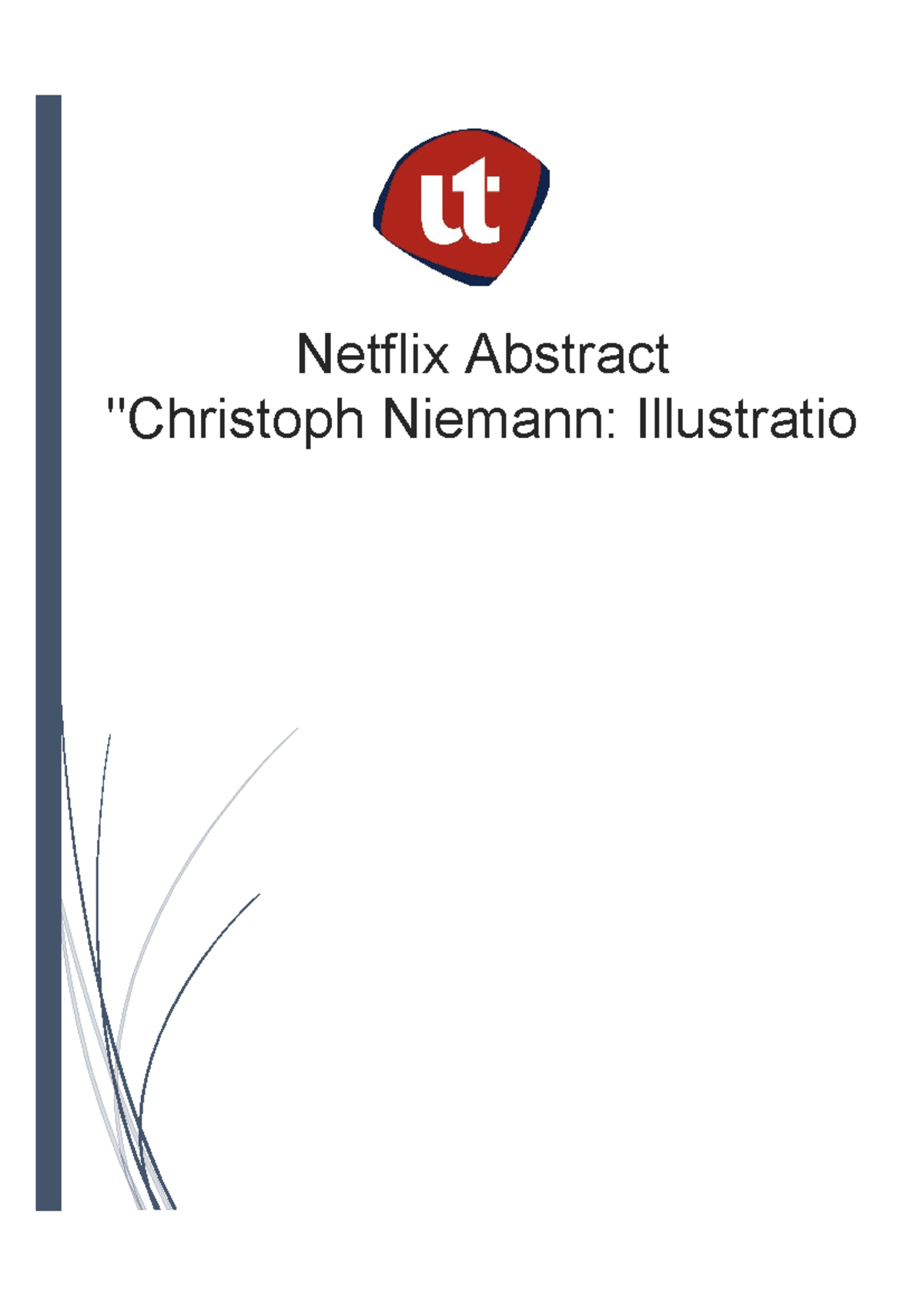 Netflix Abstract: Christoph Niemann's Illustrations Analysis - Studocu
