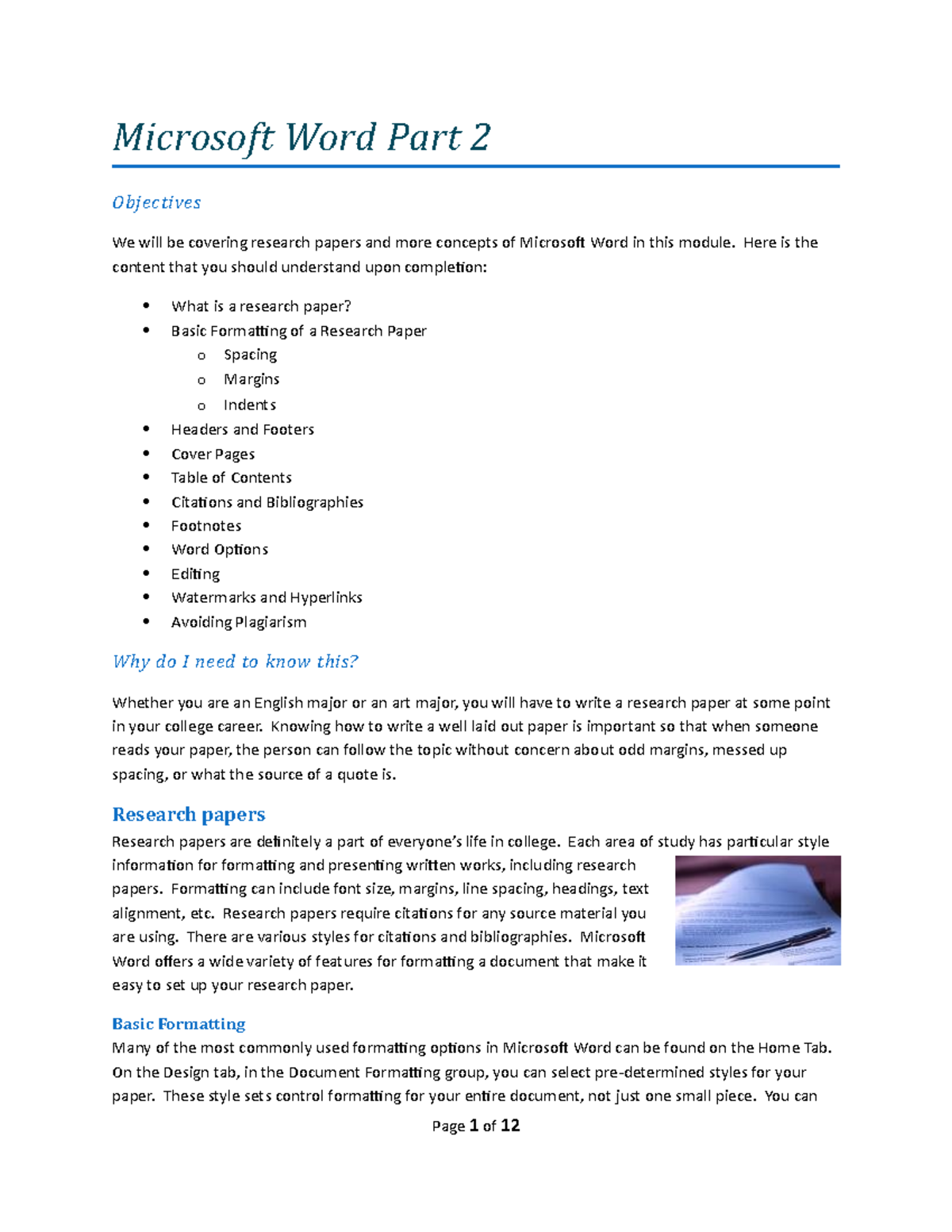 Chapter 7: Advanced Formatting Techniques in Microsoft Word - Studocu