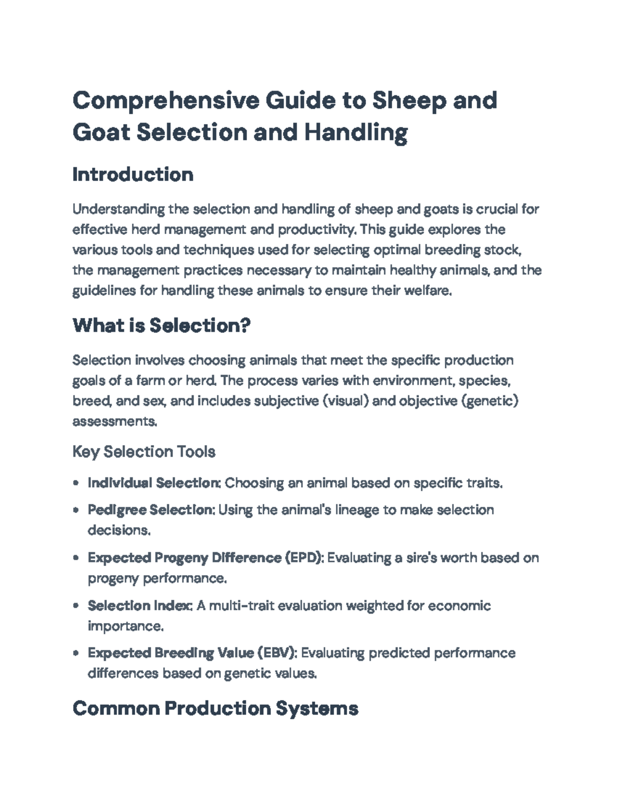 Comprehensive Guide to Sheep and Goat Selection & Handling Techniques ...