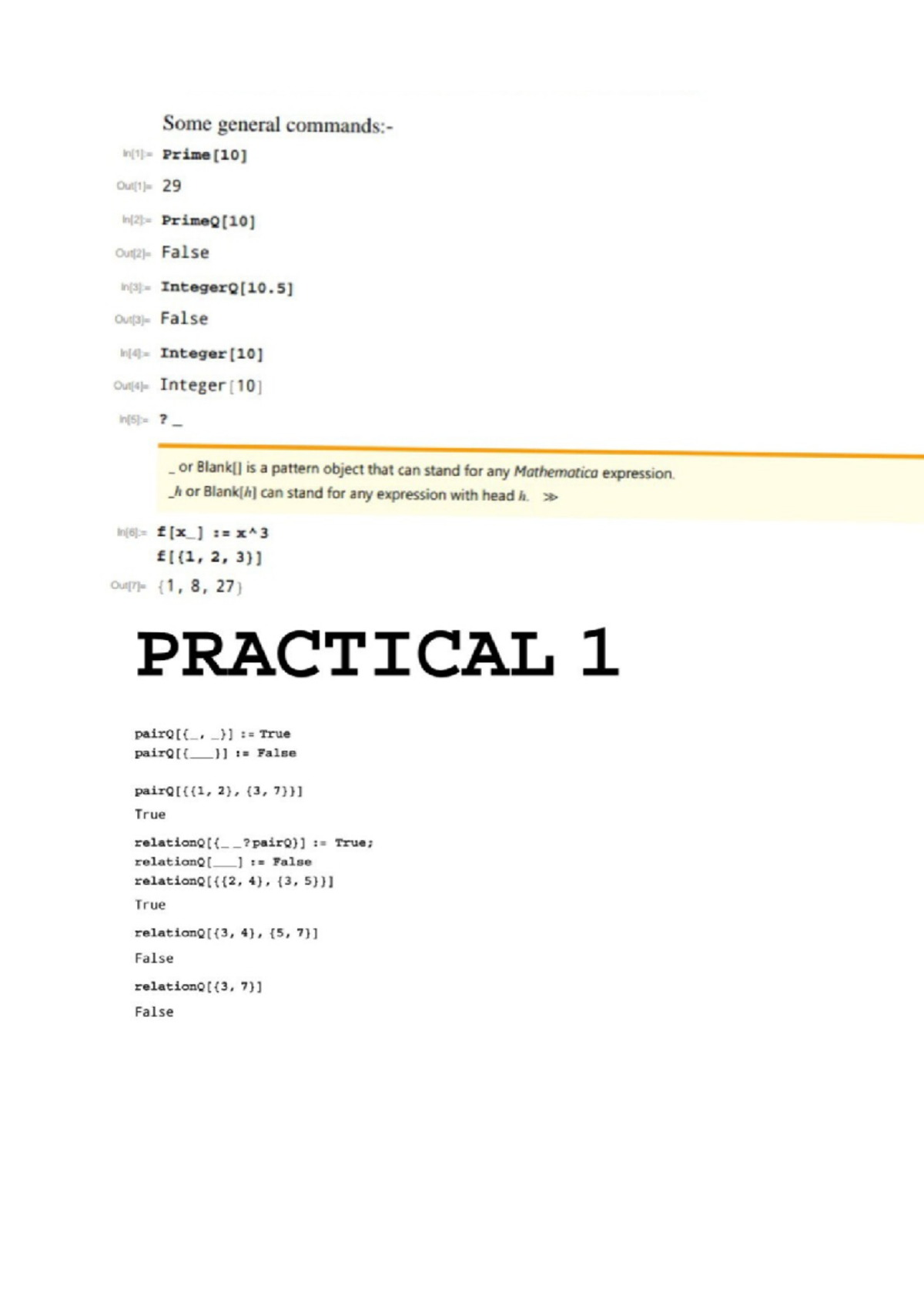 Discrete Math Practicals: Covering Relations & Hasse Diagrams (SEM_3 ...