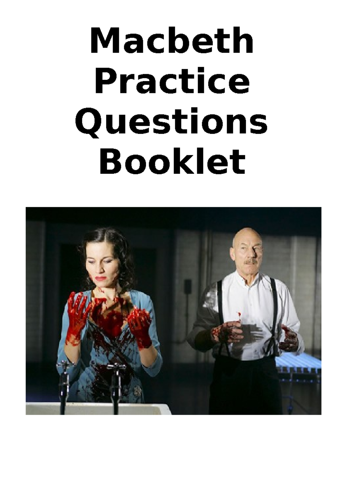 Macbeth Practice Questions: Analyzing Characterization and Themes - Studocu