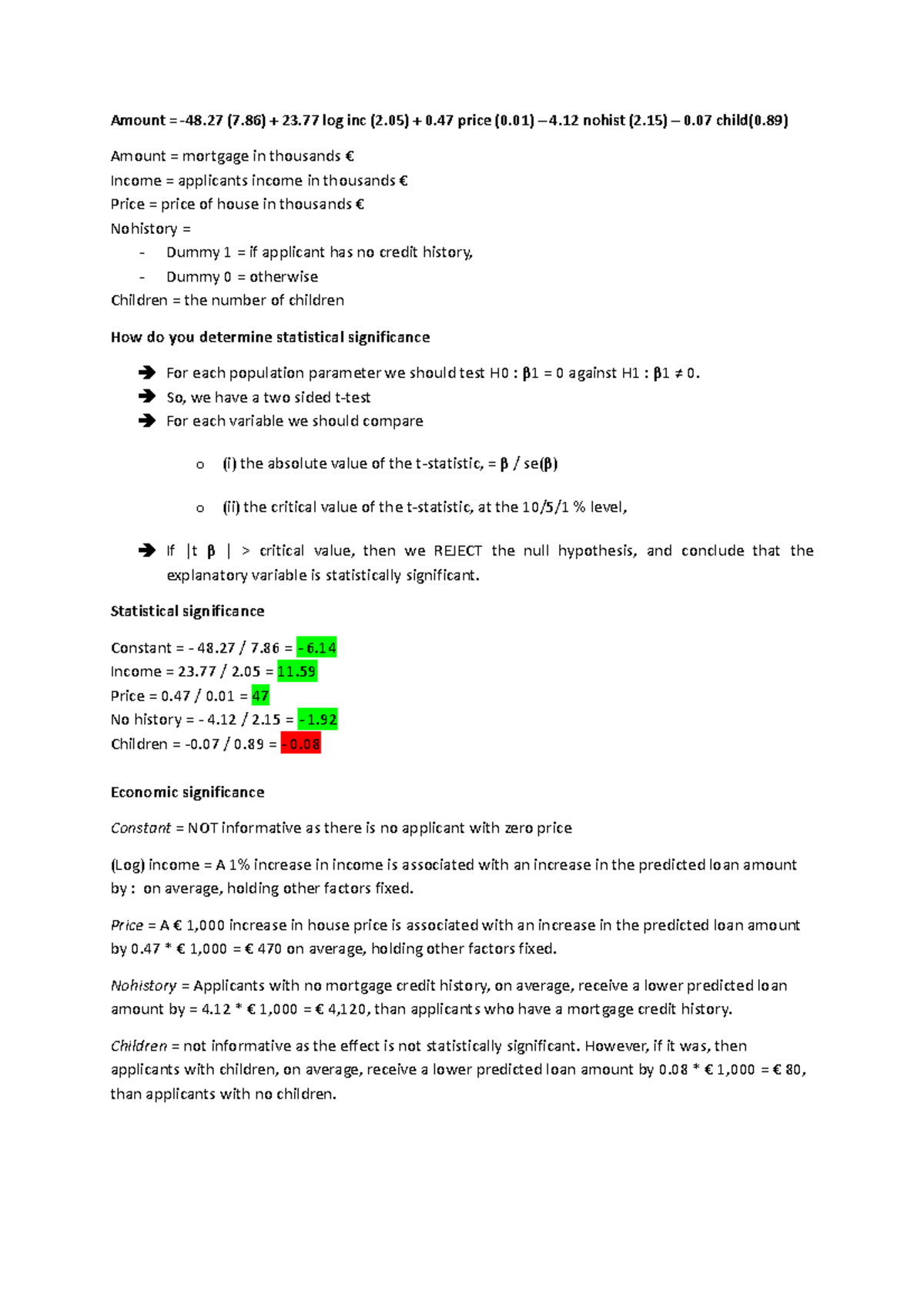 Midterm Preparation Notes for Statistics (STATS 201) - Studeersnel
